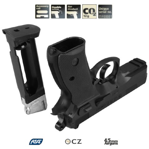 ASG CZ75 D COMPACT SİYAH HAVALI TABANCA 16086