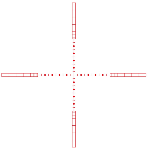 HAWKE Vantage 30mm WE SFP 6-24x50 IR SF (10x 1.2 Mil Dot) MRAD Tüfek Dürbünü 14297