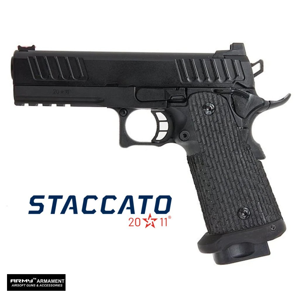 ARMY ARMAMENT R603 STI STACCATO P GREEN GAS AIRSOFT Tabanca - Siyah