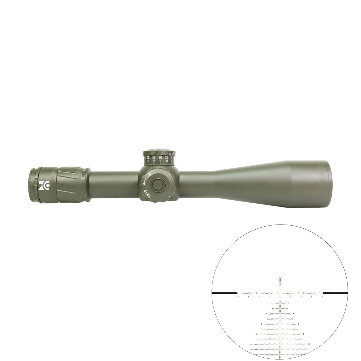 ZERO COMPROMISE OPTIC ZC527 5-27x56 MPCT2X FPP - GREEN