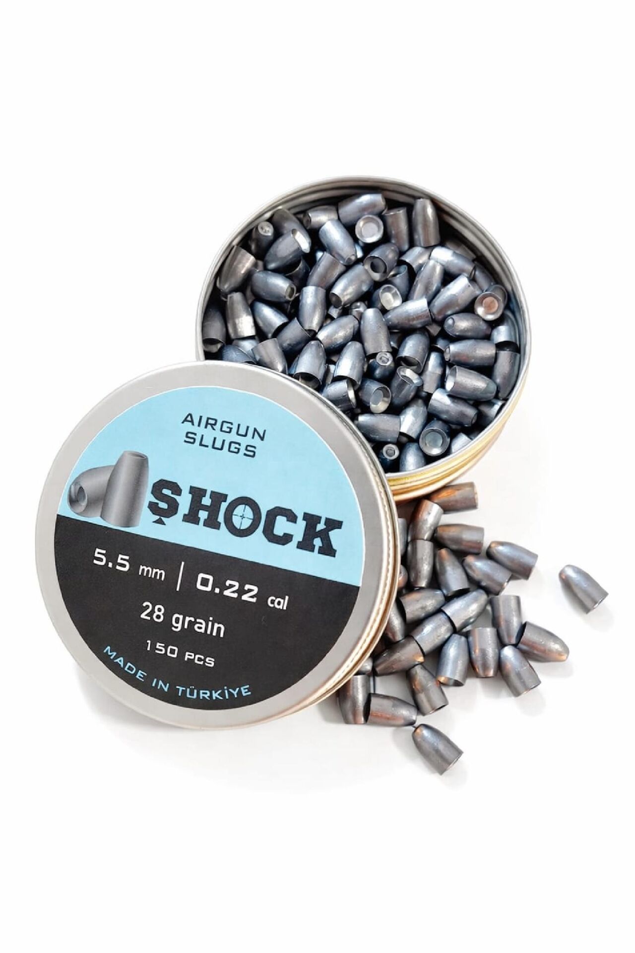 Shock Solid Bullet 5.5 mm 28 Grain 150 PCS Havalı Saçma