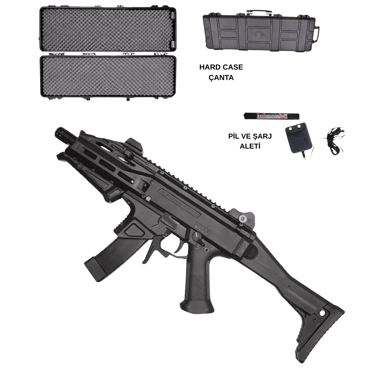 ASG CZ EVO ATEK ÖZEL SET AIRSOFT TÜFEK SİYAH