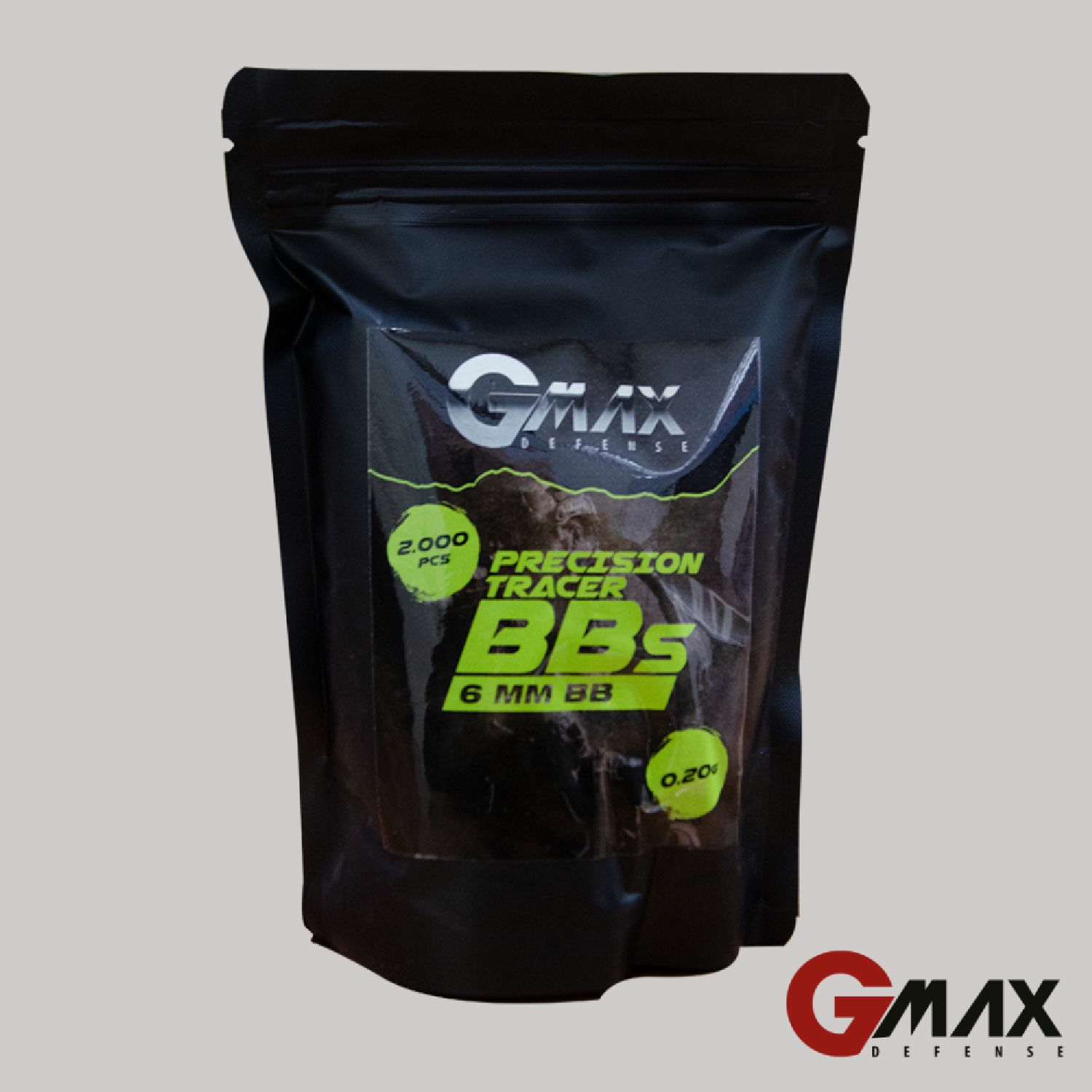 GMAX 0.20GR TRACER YEŞİL AIRSOFT  BB 2000ADET