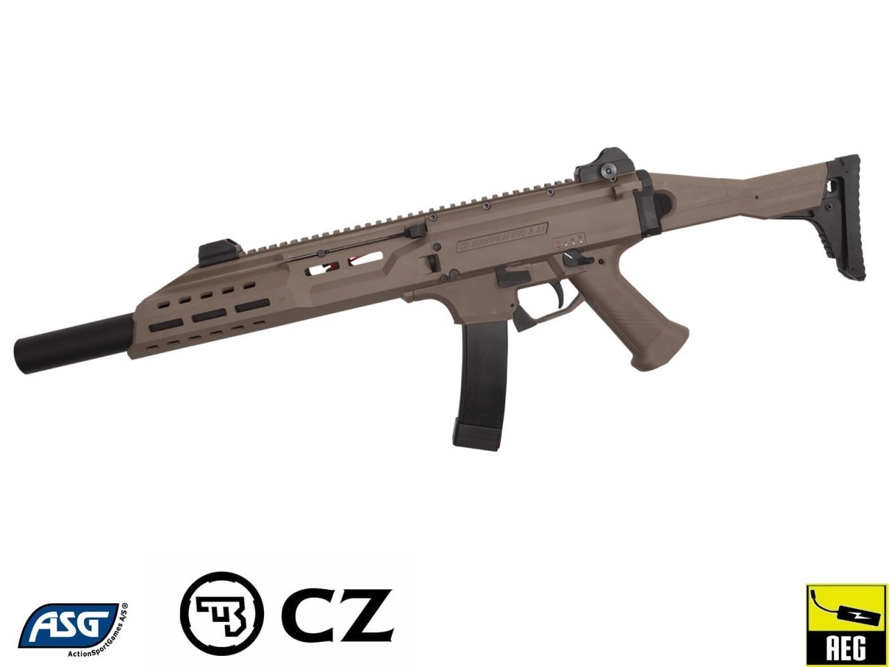 ASG CZ SCORPION EVO3 A1 B.E.T. Carbine FDE Airsoft Tüfek