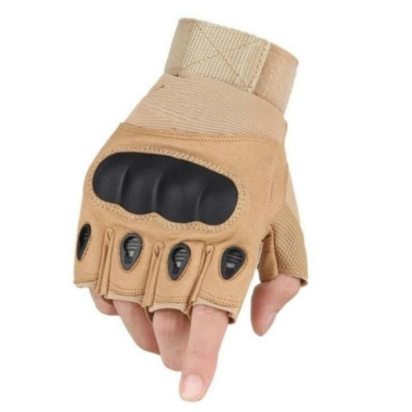 SS Yarım Parmak Taktik Eldiven Bisiklet Motosiklet Outdoor Eldiven BEJ