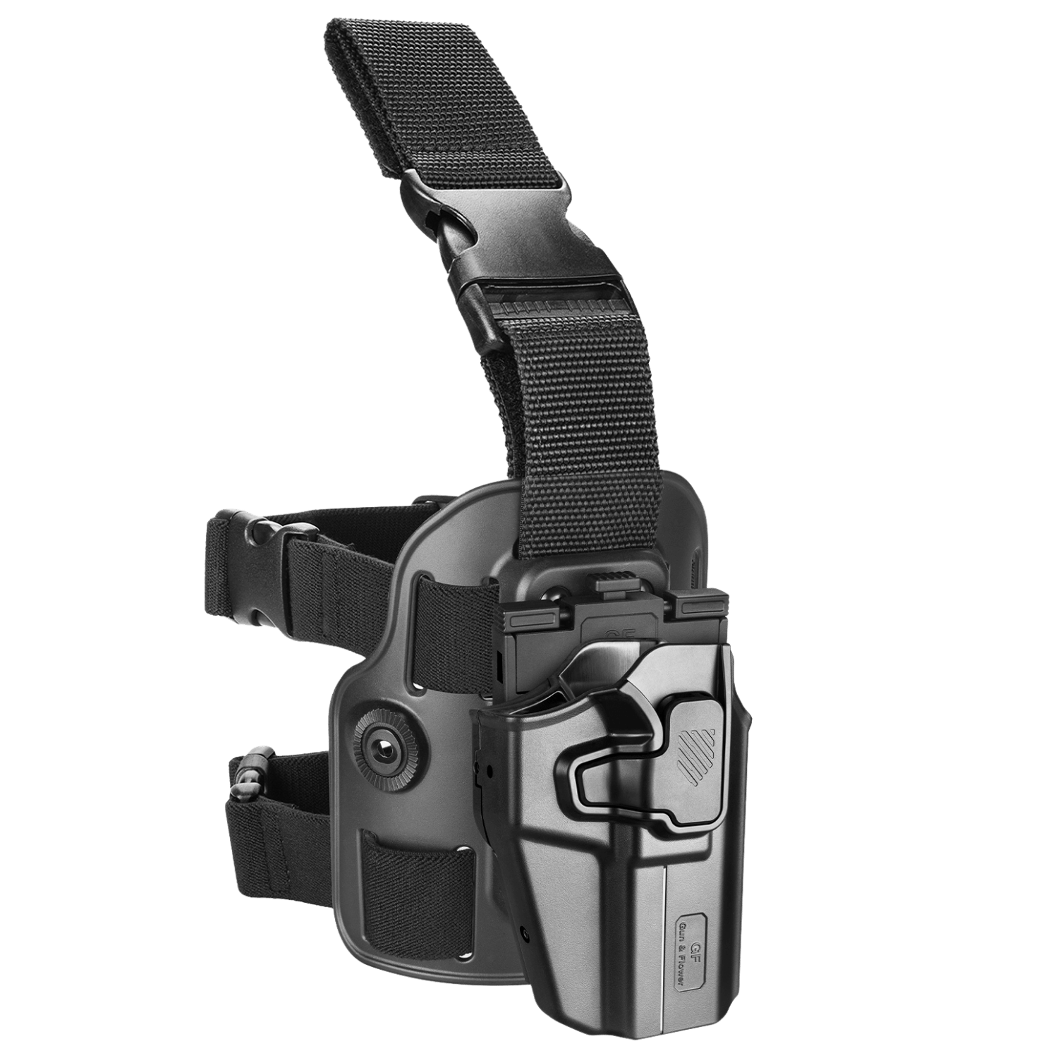 Gun&Flower Universal Level II Drop Leg Polimer Holster Bacak Kılıfı - Sağ El