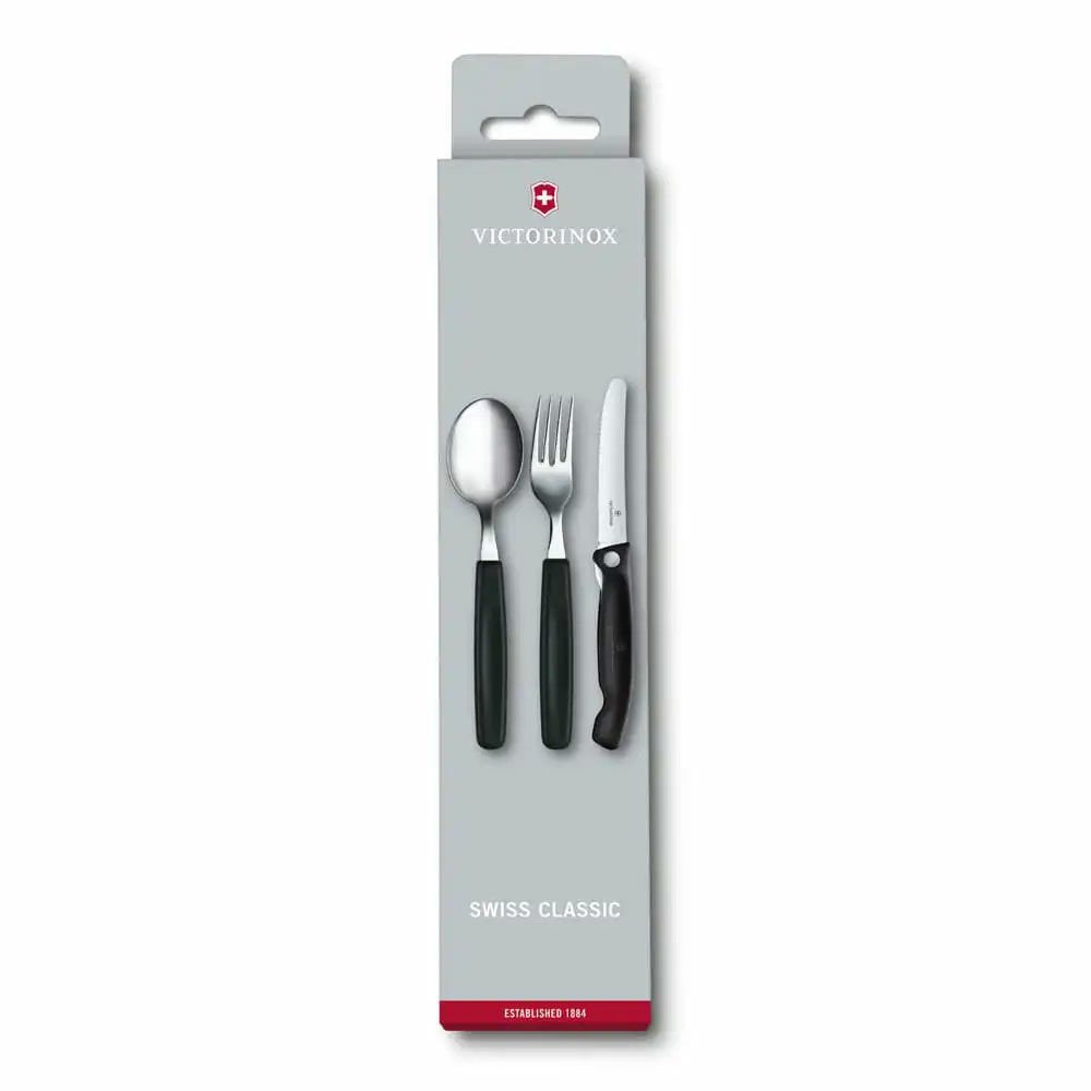 Victorinox 6.7192.F3 Swiss Classic 3 Parça Masa Seti, Siyah