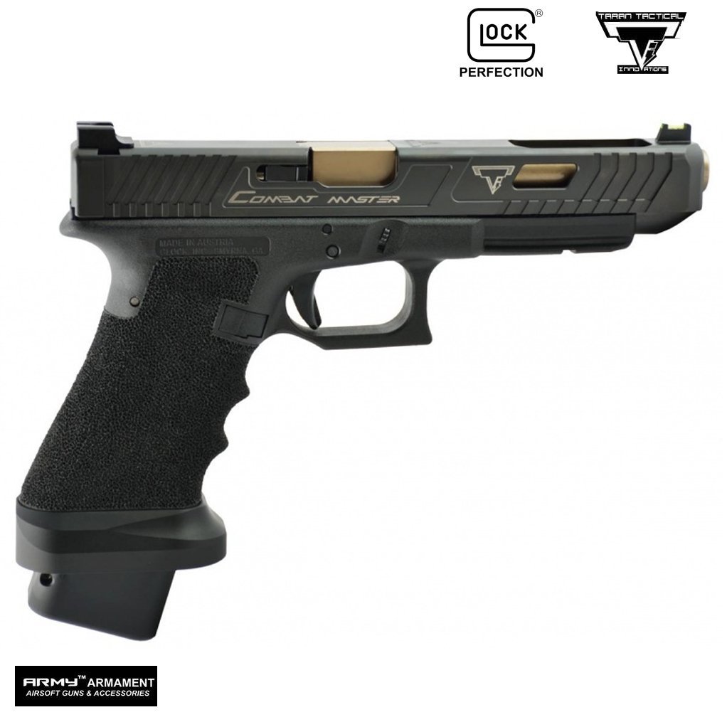 Army TTI Combat Master Glock34 G34 BLACK GBB AIRSOFT TABANCA