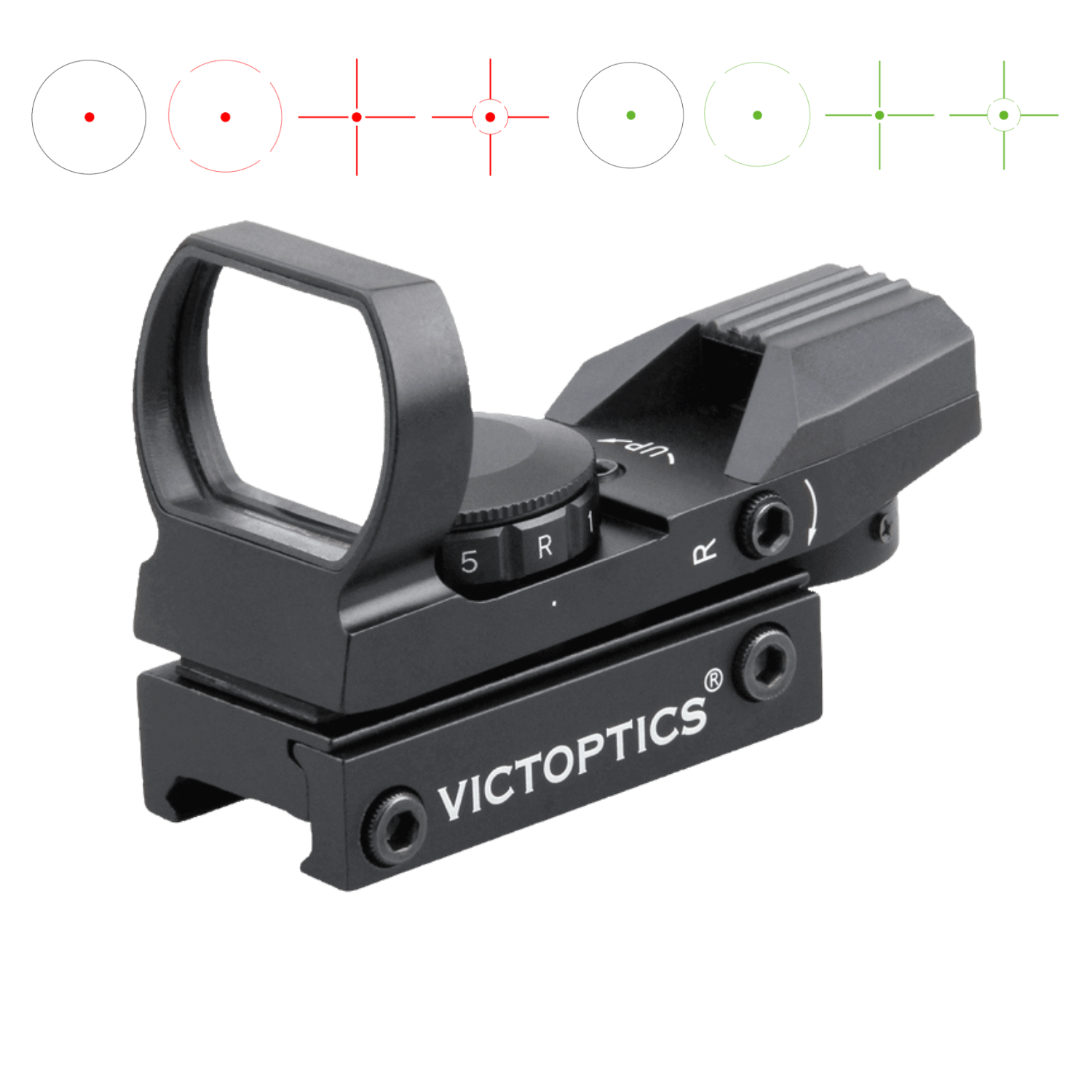 Victoptics IPM 1x23x34 Kırmızı / Yeşil Nokta Nişangah – 4 Artıkıl, 5 Parlaklık Kademesi (RDSL15)