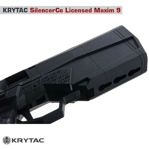 KRYTAC SilencerCo Maxim9 Siyah GBB Airsoft Tabanca