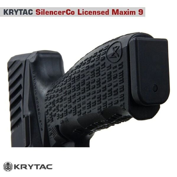 KRYTAC SilencerCo Maxim9 Siyah GBB Airsoft Tabanca