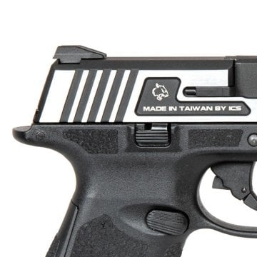 ICS XFG Pistol GBB Airsoft Tabanca - Hairline (Siyah/Gümüş)