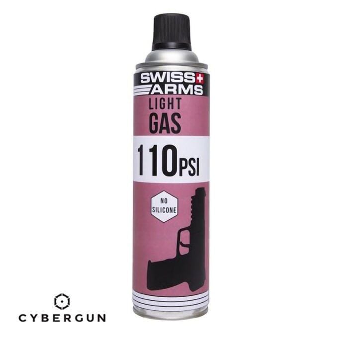 Cybergun Swiss Arms Silikonsuz 110 PSI / 760 ml Airsoft Light Gaz - Pembe Şişe