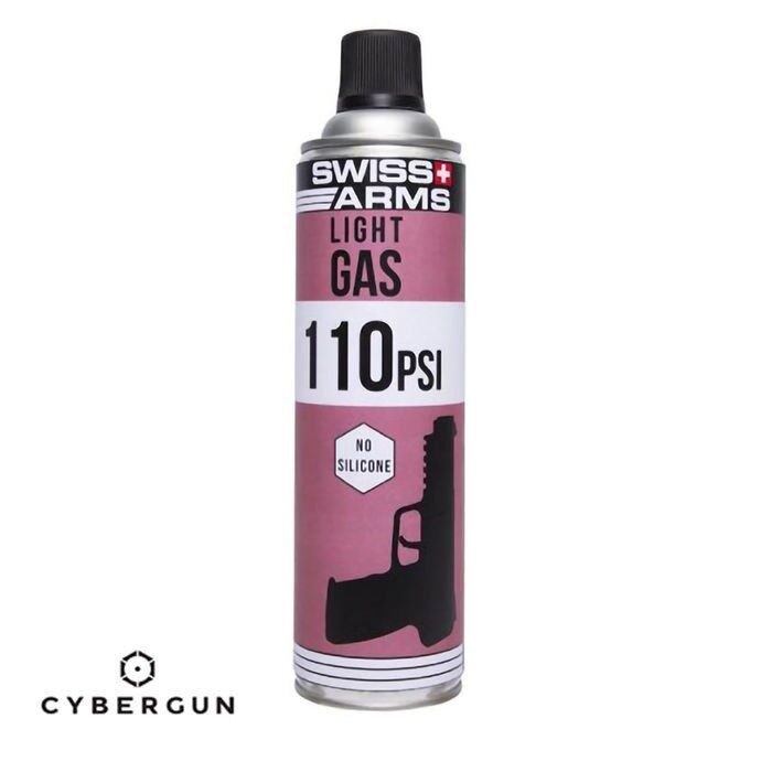 Cybergun Swiss Arms Silikonsuz 110PSI / 760 ml Airsoft Light Gaz - Pembe Şişe