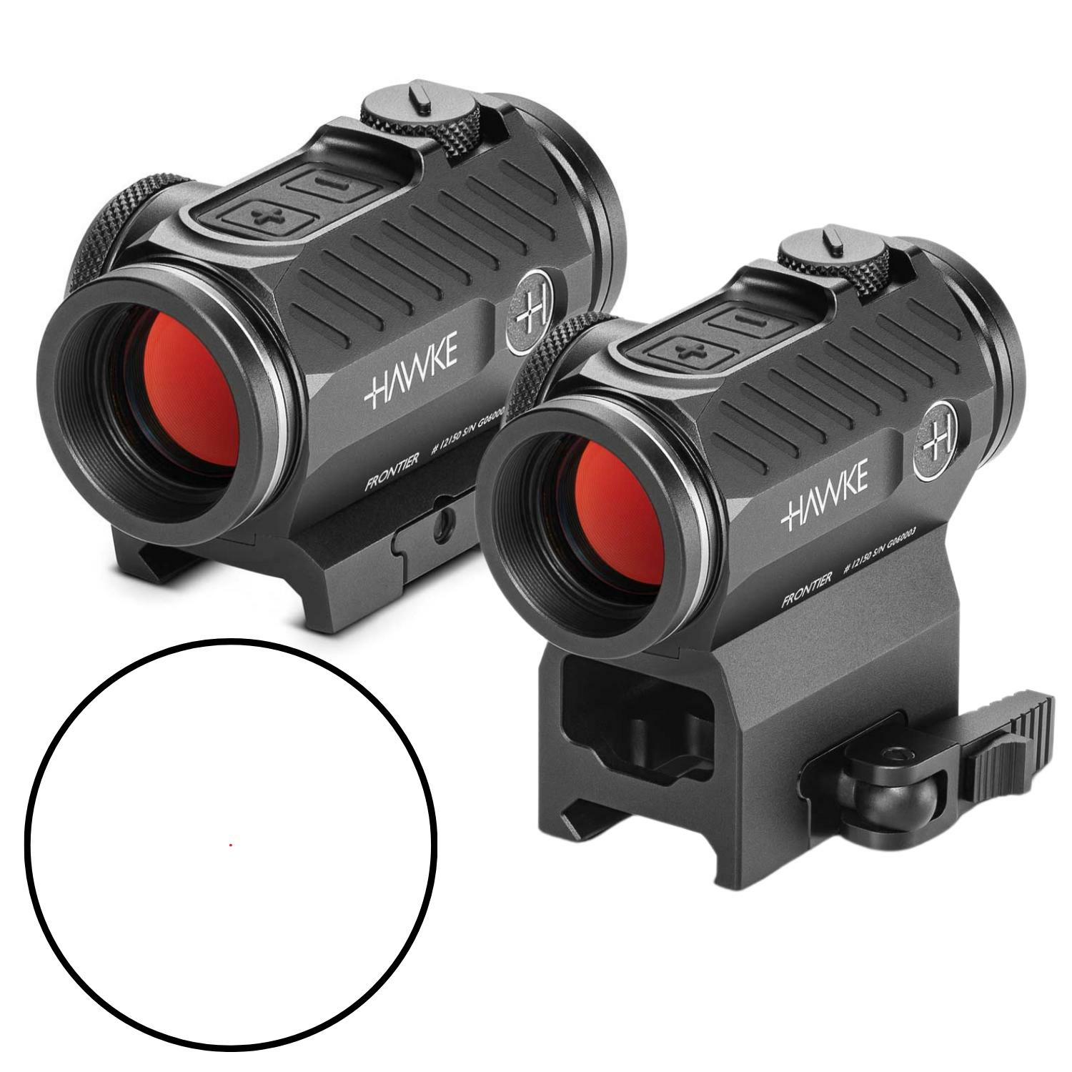 HAWKE (*New) Frontier 1x22 - 2MOA Dot  REDDOT Nişangah - Weaver Rail 12137