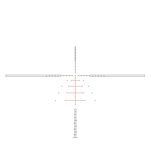 HAWKE SideWinder 30mm SFP 6-24X56 (SR Pro Gen II Reticle) Yivli Tüfek Dürbünü 17261