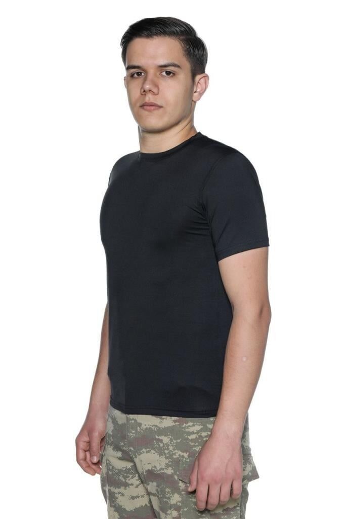 SINGLE SWORD MICROFIBER TSHIRT KISA KOL X-Large - Black (Siyah)