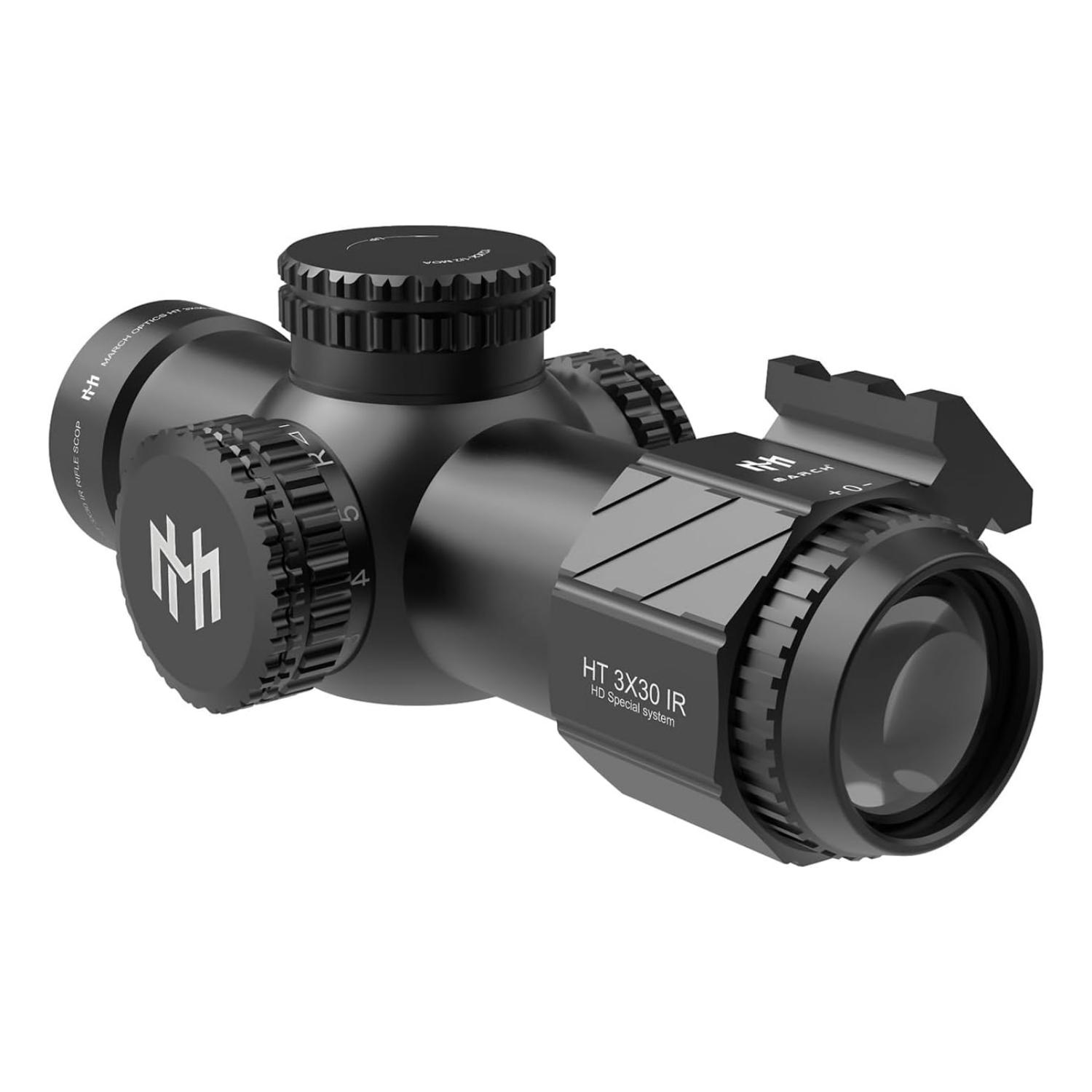 T-EAGLE MARCH 3x30IR 20mm Ray Montajlı Kısa Tüfek Dürbünü
