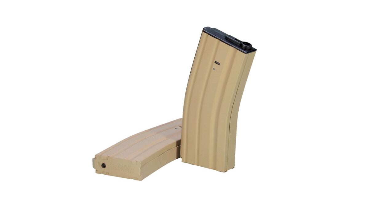 Ares Full Metal M16 AEG 130BB Midcap TAN Şarjör  MAG-006-DE