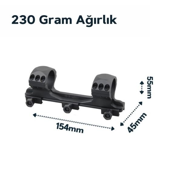 30MM X-ACCU ONE PIECE MEDIUM PICATINNY MOUNT XASR-3010