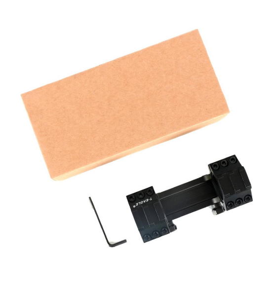 Teagle Y038 SİYAH YÜKSEK Airsoft Tek Parça 30/25.4mm Picatinny Dürbün Montajı Anti Eğim Su Terazili