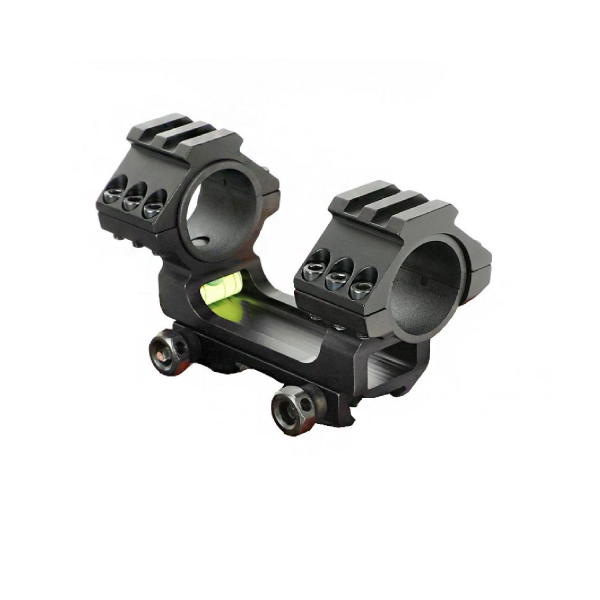 Teagle Y038 SİYAH YÜKSEK Airsoft Tek Parça 30/25.4mm Picatinny Dürbün Montajı Anti Eğim Su Terazili