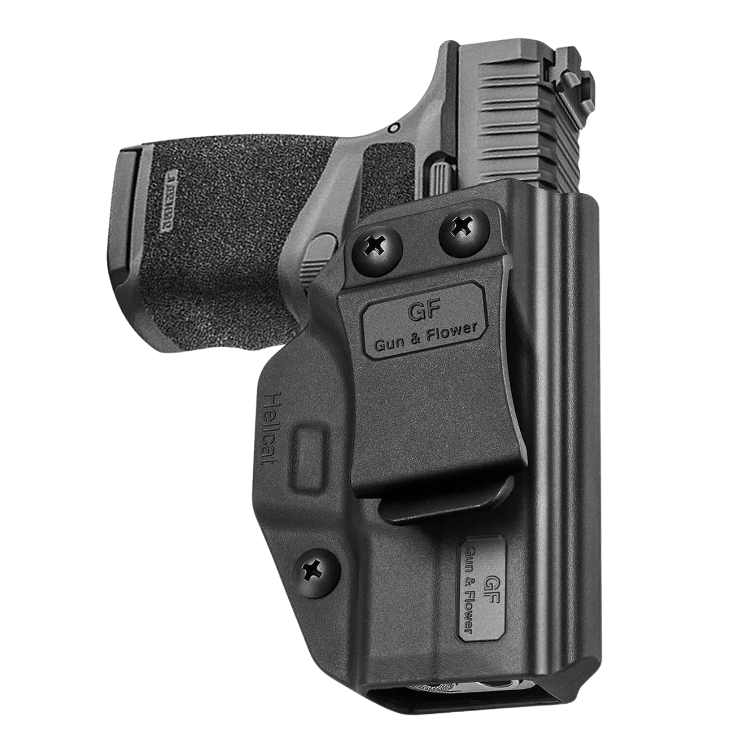 Gun&Flower IWB Polimer Springfield Hellcat Uyumlu Tabanca Kılıfı Sağ El - Siyah