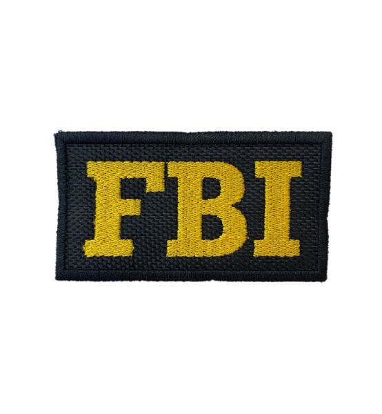 FBI PATCH KUCUK - SARI SIYAH