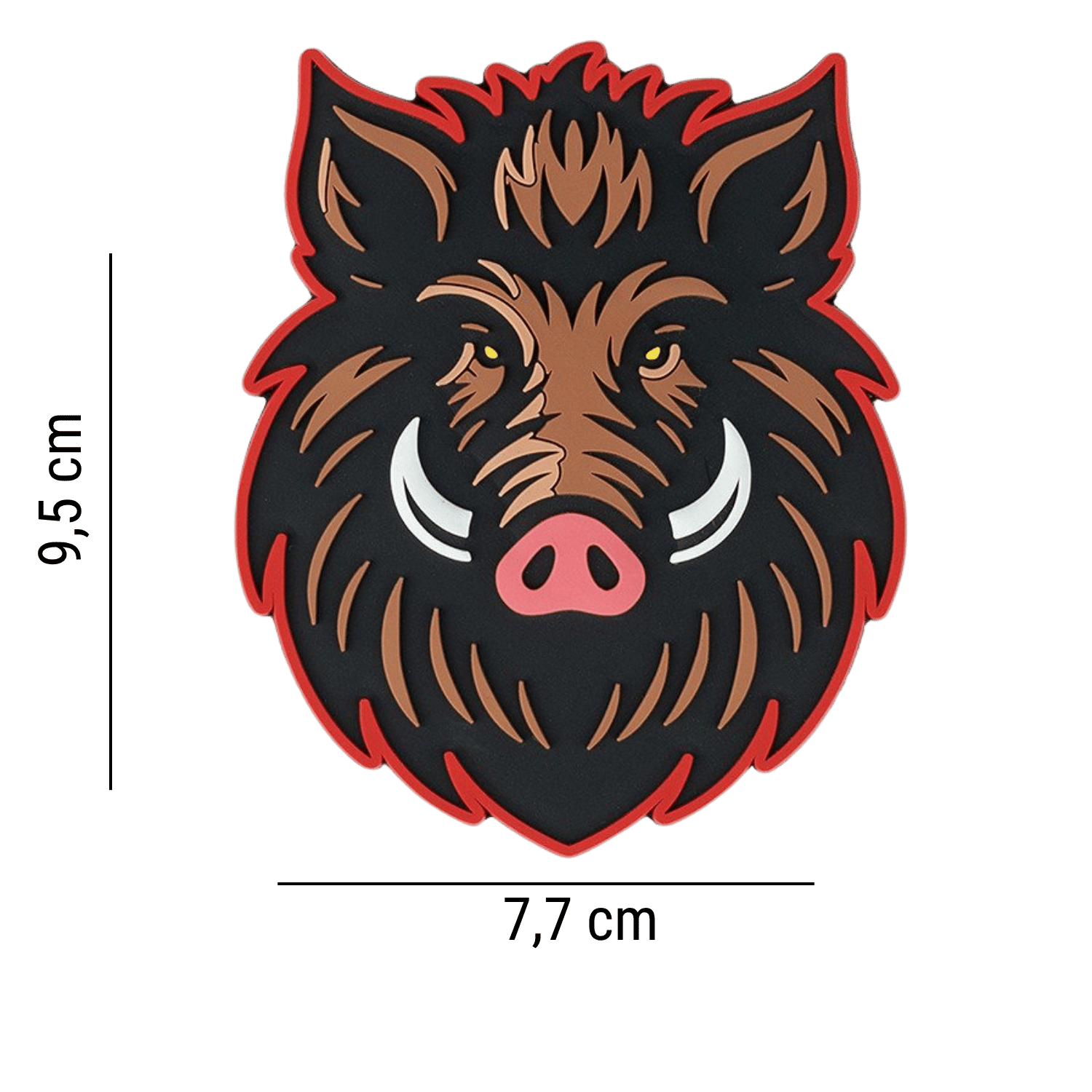 101INC Wild Boar PVC Velcro Yaban Domuzu Patch