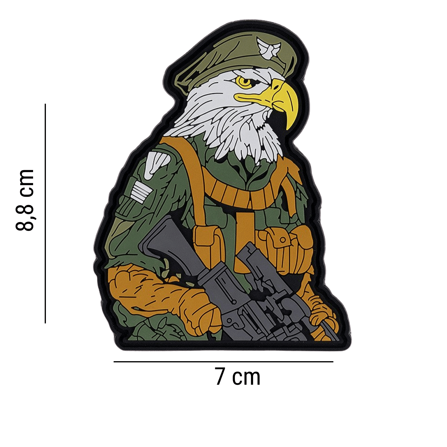 101INC Tehlikeli Kartal PVC Velcro Patch