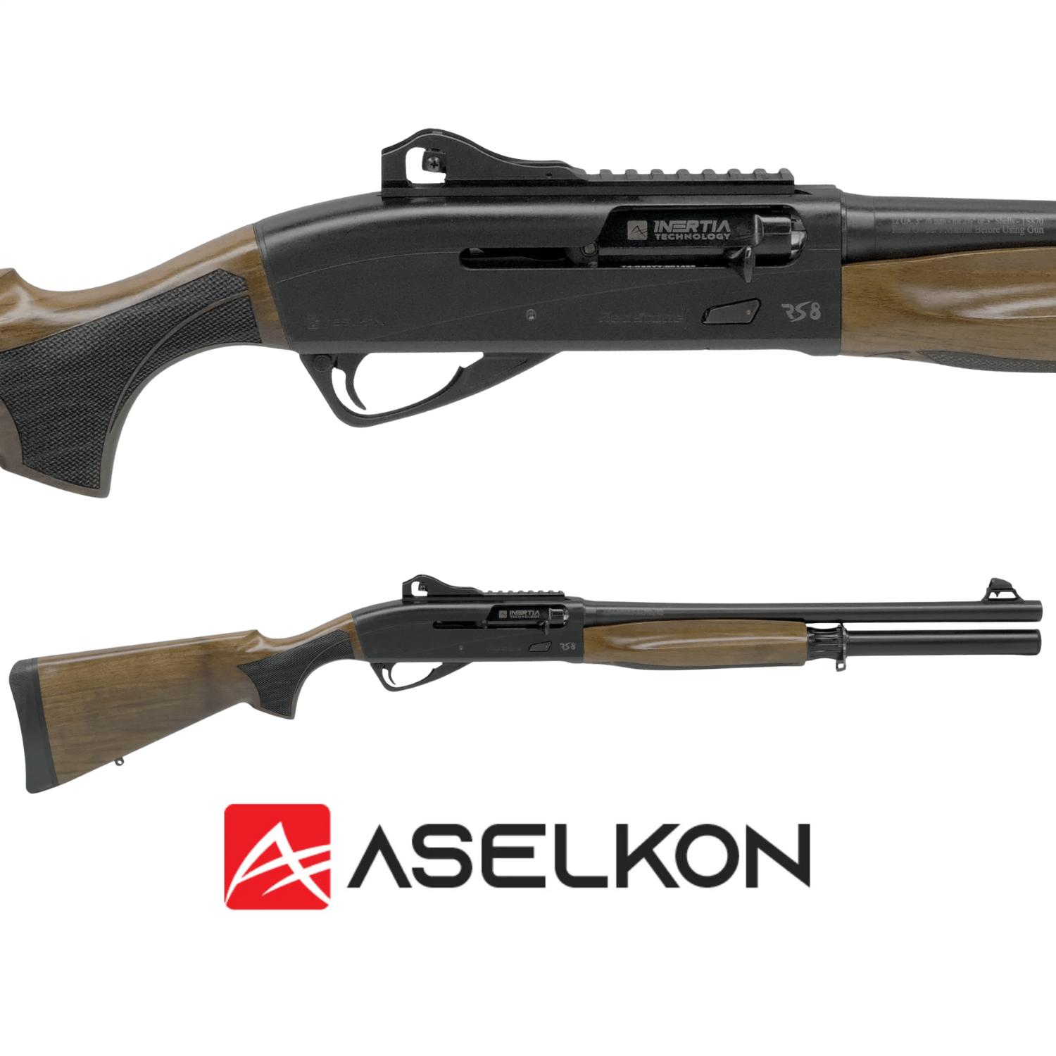 ASELKON RS8 WOOD 47 cm Şeritsiz Ahşap 12 Kalibre Yarı Otomatik Av Tüfeği