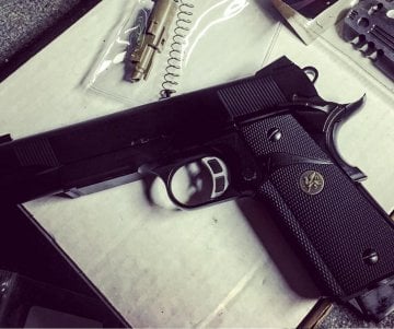 KJW 1911 MEU (KP07) GBB Airsoft Tabanca SIYAH