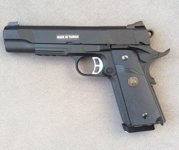 KJW 1911 MEU (KP07) GBB Airsoft Tabanca SIYAH