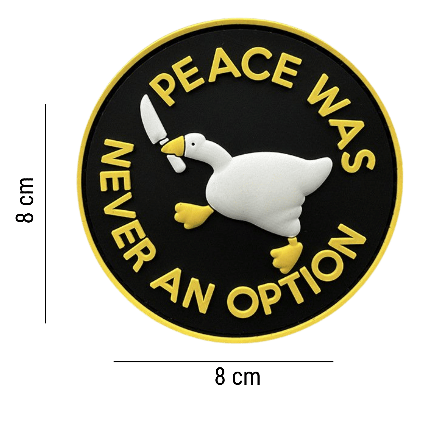 DA 3D PVC Patch Peace Was Never An Option Düşman Ördek DA-NAS-281