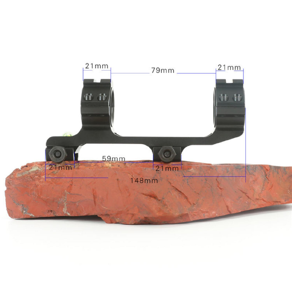 Teagle Y035 SİYAH Tek Parça 30/25.4mm Picatinny Dürbün Montajı Anti Eğim Su Terazili