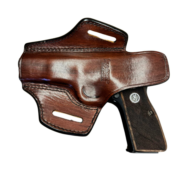 BROWNING HP14 Kahverengi Punisher Desenli Tabanca Kılıfı - YÜKSEK KALİTE