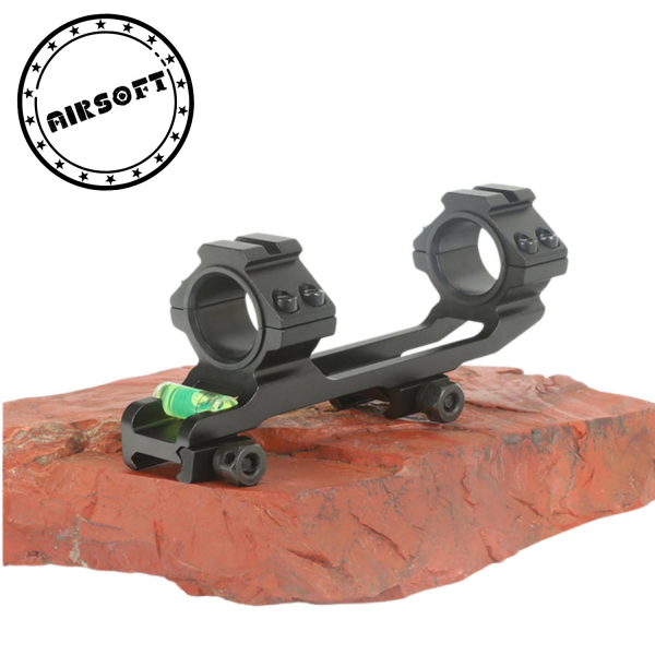 Teagle Y035 SİYAH Tek Parça 30/25.4mm Picatinny Dürbün Montajı Anti Eğim Su Terazili
