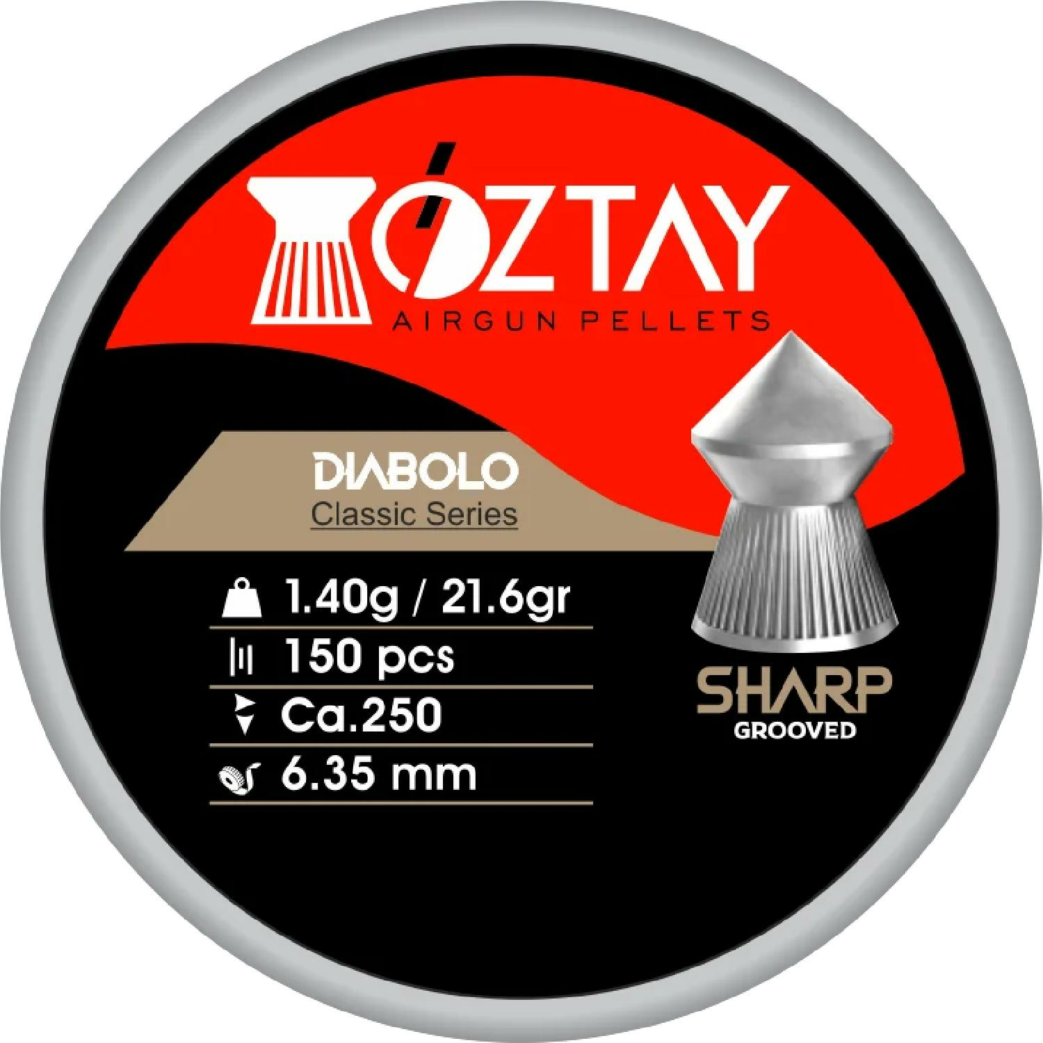 ÖZTAY SHARP GROOVED 6,35MM HAVALI SAÇMA