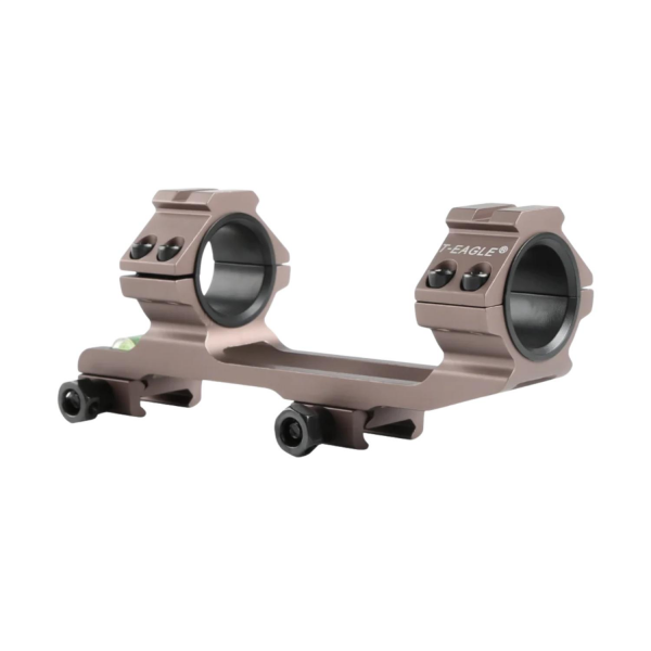Teagle Y035 Tan Tek Parça 30/25.4mm Picatinny Dürbün Montajı Anti Eğim Su Terazili