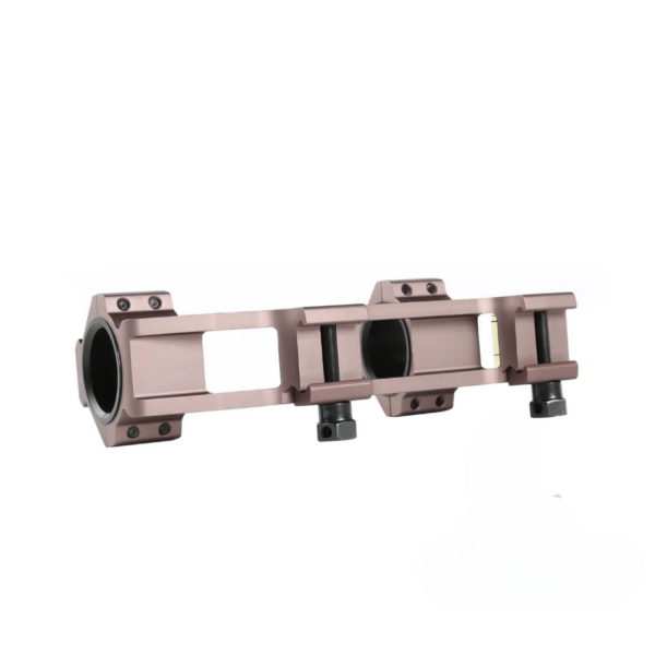 Teagle Y035 Tan Tek Parça 30/25.4mm Picatinny Dürbün Montajı Anti Eğim Su Terazili