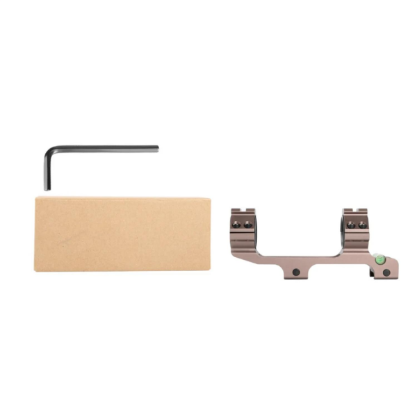 Teagle Y035 Tan Tek Parça 30/25.4mm Picatinny Dürbün Montajı Anti Eğim Su Terazili