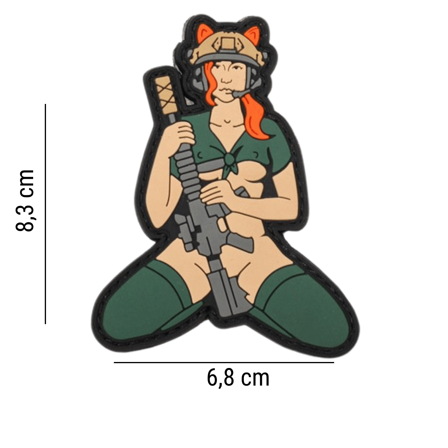 DA SİLAHLI & SEVİMLİ PVC Velcro Patch DA-NAS-194