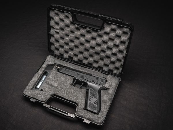 CZ P09 OPTIC AYAK VE CANTALI SİYAH BLOWBACK CO2 AIRSOFT TABANCA