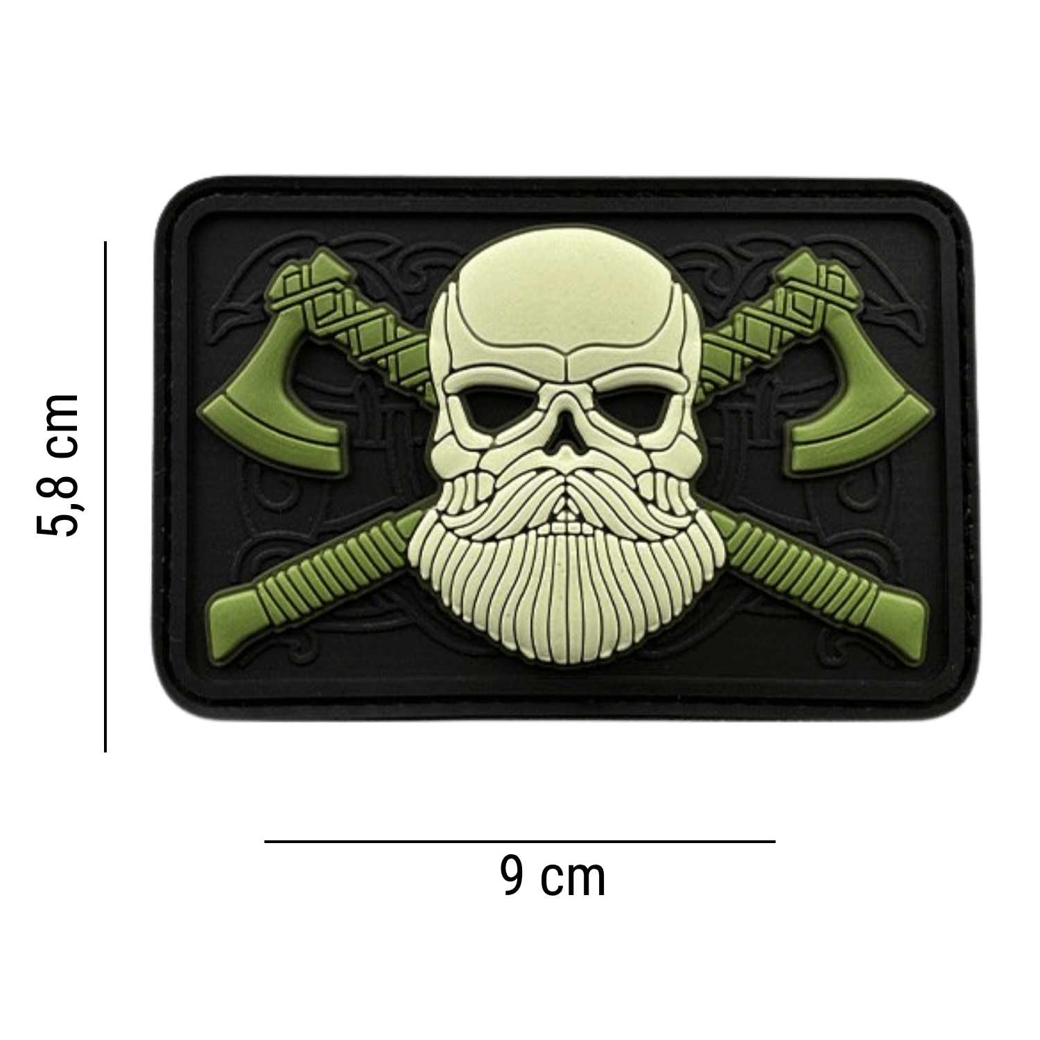 DA Valhalla Birliği PVC Velcro Patch Yeşil DA-NAS-254