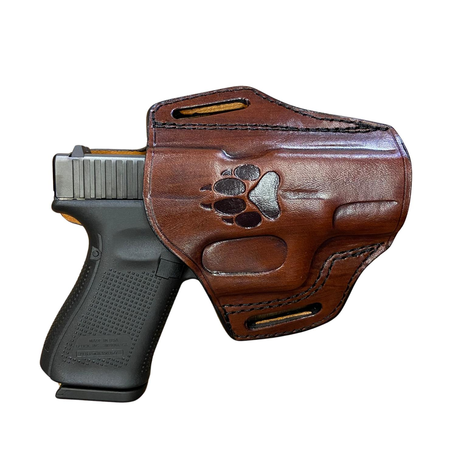 GLOCK 17 Kahverengi Pençe Desenli Tabanaca Kılıfı - YÜKSEK KALİTE