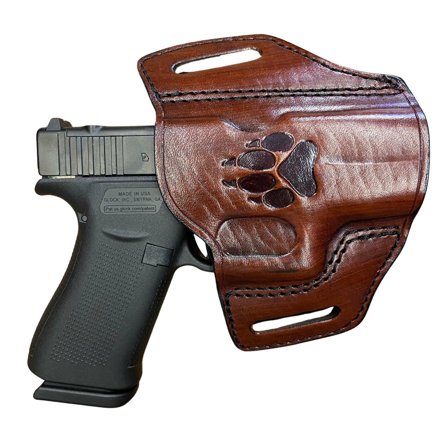 GLOCK 43 Kahverengi Pençe Desenli Tabanca Kılıfı - YÜKSEK KALİTE