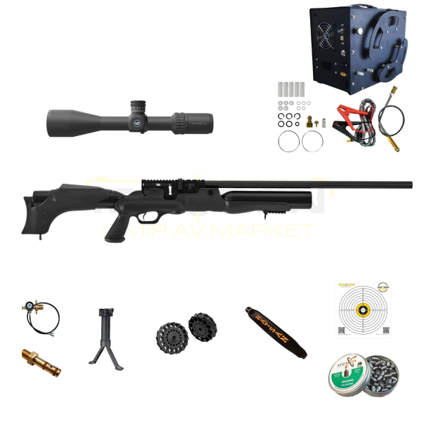 Hatsan Hercules 666 6.35mm Kompresörlü Havalı Tüfek Seti / 3-18X50HD