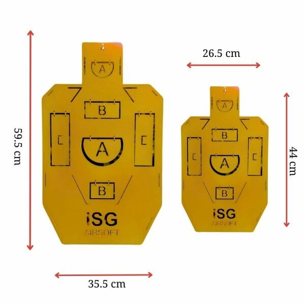 ISG AIRSOFT METAL HEDEF - SARI