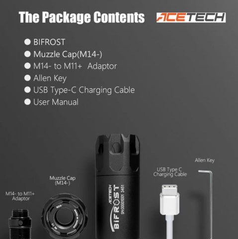 Acetech Bifrost MULTICOLOR RAINBOW Airsoft Tracer izli Mermi Aparatı