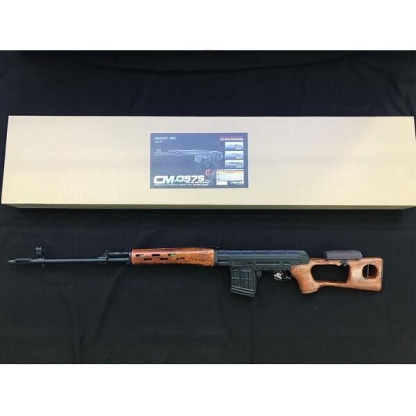 CYMA Real Wood SVD Dragunov AEG Gerçek Ağaç Airsoft Tüfek (CM057)